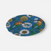 ビーは青で食べる ペーパープレート (アングル)