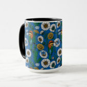 ビーは青で食べる マグカップ (正面左)