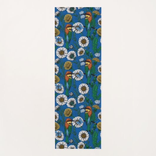 ビーは青で食べる ヨガマット (正面)