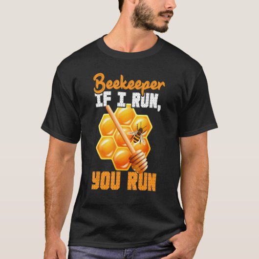 ビーもしイ走走ビーキーパーパイア蜂蜜 Tシャツ (正面)