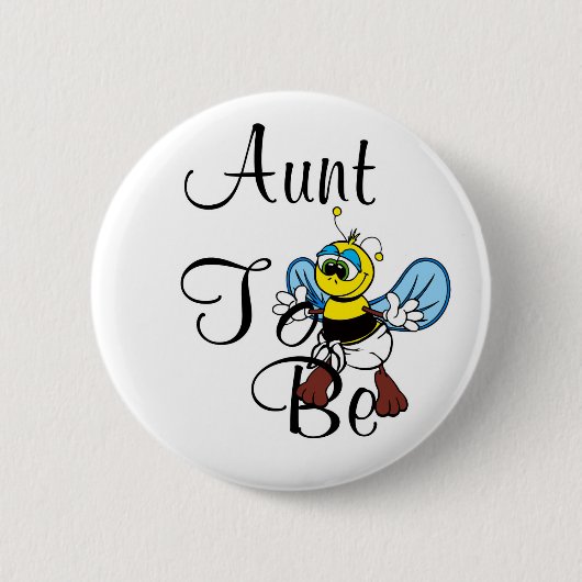 ビーよくはしゃぐ伯母 缶バッジ (正面)