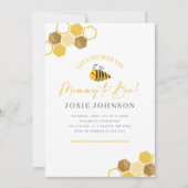 ビーをテーマにしたベビーシャワー招待状 招待状 (正面)