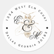 ビーをテーマにした差出人住所