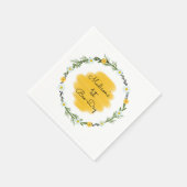 ビーをテーマにした誕生日パーティナプキンス | ビーデー スタンダードカクテルナプキン (角)