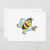 ビーアイスホッケーアイスホッケースティック ポストカード (正面/裏面)