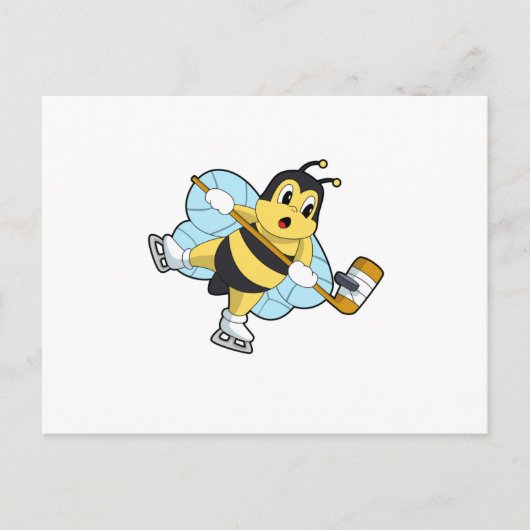 ビーアイスホッケーアイスホッケースティック ポストカード (正面)