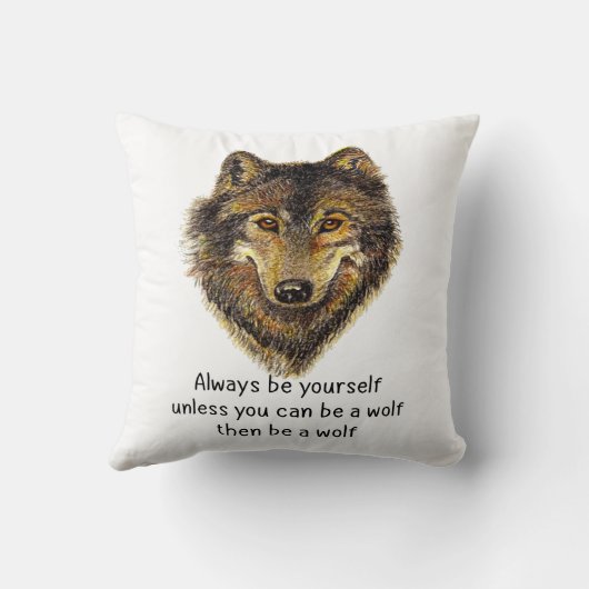 ビーアウルフおもしろい引用文ウォーターカラーアート クッション (裏面)