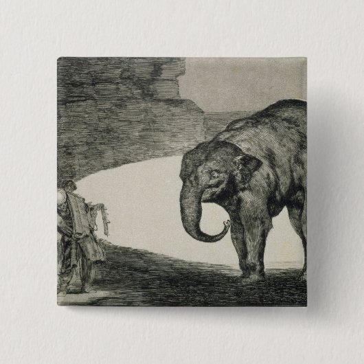 ビーアスのフランシスコホセde Goya y Lucientes |の愚劣 缶バッジ (正面)