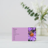 ビーアスターフラワー自然写真 名刺 (スタンド正面)