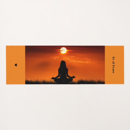 ビーアットピース名前をカスタムする&フォトヨガマット ヨガマット (裏面(横))