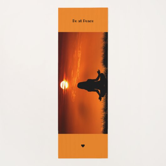 ビーアットピース名前をカスタムする&フォトヨガマット ヨガマット (裏面)