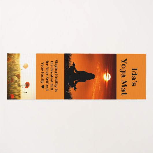 ビーアットピース名前をカスタムする&フォトヨガマット ヨガマット (正面(横))