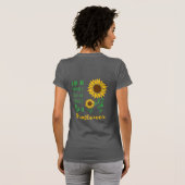 ビーアヒマワリタイポグラフィ Tシャツ (裏面フル)
