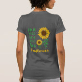 ビーアヒマワリタイポグラフィ Tシャツ (裏面)