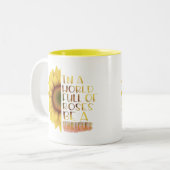 ビーアヒマワリ引用文 ツートーンマグカップ (正面左)