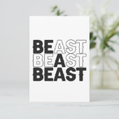 ビーアビーストボディビルフィットネスジムスポーツ恋人 サンキューカード (スタンド正面)