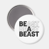 ビーアビーストボディビルフィットネスジムスポーツ恋人 マグネット (正面/裏面)