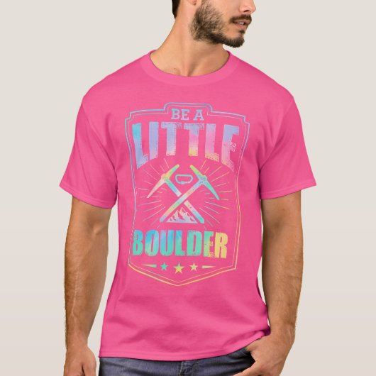 ビーアリトル大きい石美的ロック登山パン Tシャツ (正面)