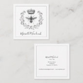 ビーアンドクラウンローレルロゴ スクエア名刺 (正面/裏面)