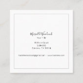 ビーアンドクラウンローレルロゴ スクエア名刺 (裏面)