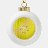 ビーアンドシャイメリーンブライトスノーフレークオーナメント セラミックボールオーナメント (正面)