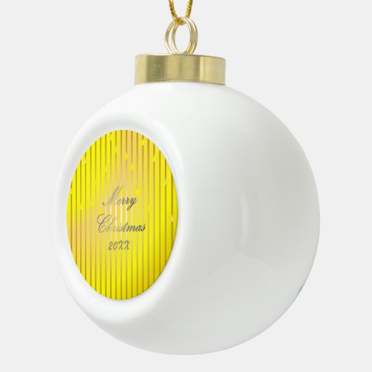 ビーアンドシャイメリーンブライトスノーフレークオーナメント セラミックボールオーナメント (右)