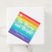 ビーアンドブメリーライトレインボーカスタムクリスマスパーティー フェイバータグ (インサイチュ)