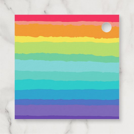 ビーアンドブメリーライトレインボーカスタムクリスマスパーティー フェイバータグ (裏面)