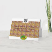 ビーアンドブラックアイドスーザンハッピーバースデー カード (裏面)