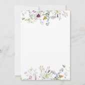 ビーアンドワイルドフラワーブライダルブランチ 招待状 (裏面)