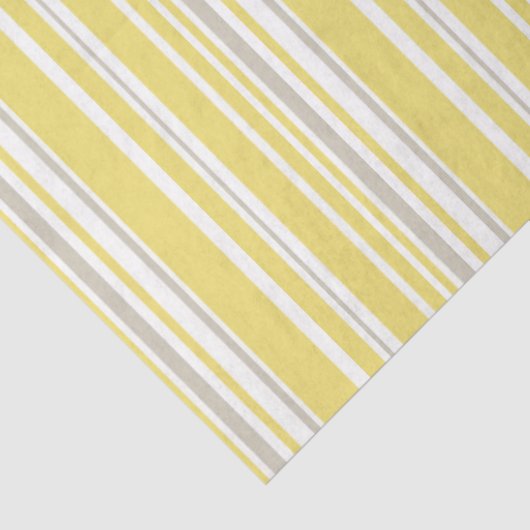 ビーイエローとグレーの幾何学的カスタム 薄葉紙 (詳細)