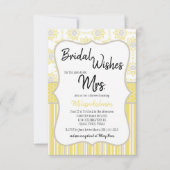 ビーイエローとグレーの幾何学的ブライダルシャワー (正面)