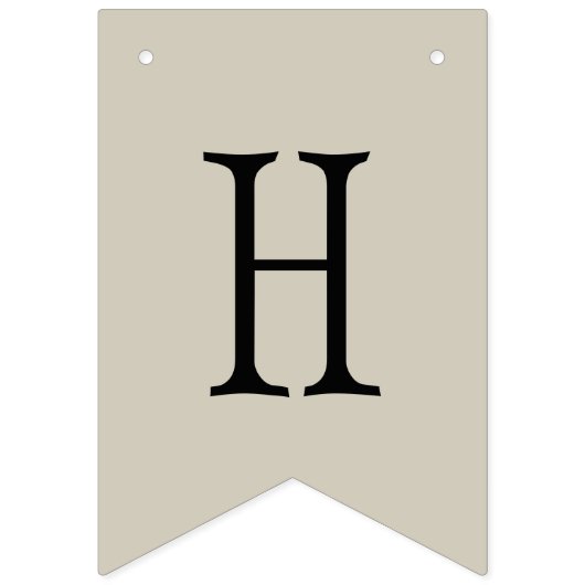 ビーイエローとグレーの幾何学的 バンティングフラッグ (第2の旗)