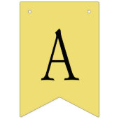 ビーイエローとグレーの幾何学的 バンティングフラッグ (第3の旗)