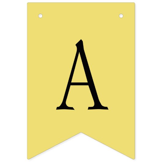 ビーイエローとグレーの幾何学的 バンティングフラッグ (第3の旗)