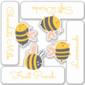 ビーイエロー&ピンク シール (正面)