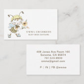 ビーイラストレーションデイケアベイビーシッター名刺 名刺 (正面/裏面)