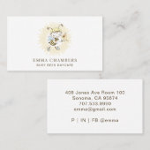 ビーイラストレーションデイサービスベイビーシッター 名刺 (正面/裏面)