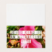 ビーイングキンドハイビスカス引用文 名刺 (外部フラット)