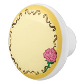 ビーウアゲストイエロー&ピンクローズプリンセスベッドルーム セラミックノブ (右)