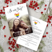 ビーウアゲストプライドレインボーハートレズビアンゲイ写真 セーブザデート