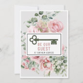 ビーウアゲスト |引っ越し祝いパーティーパーティー入力 招待状 (正面)