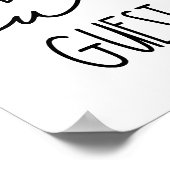 ビーウアーゲストシンプル引用文ポスター ポスター (角)