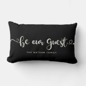 ビーウゲストカスタム文字ファミモダンリ ランバークッション (正面)