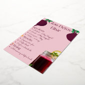 ビーエジンジャーレモンショット 箔招待状 (回転した状態)