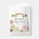 ビーエレガントとワイルドフラワーの赤ちゃんシャワーありがとう フェイバーバッグ (正面)