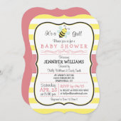ビーエレガントガール赤ちゃんシャワー招待状 招待状 (正面/裏面)