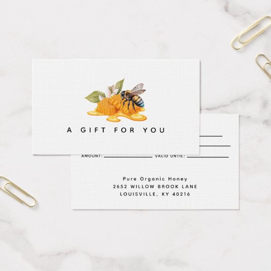 ビーエレガントギフトカード付きハネコブ (オフィス)
