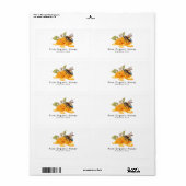 ビーエレガントチ戻り付きミツバチ ラベル (フルシート)