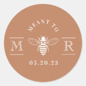 ビーエレガントト結婚式の引き出物テラコッタ ラウンドシール (正面)